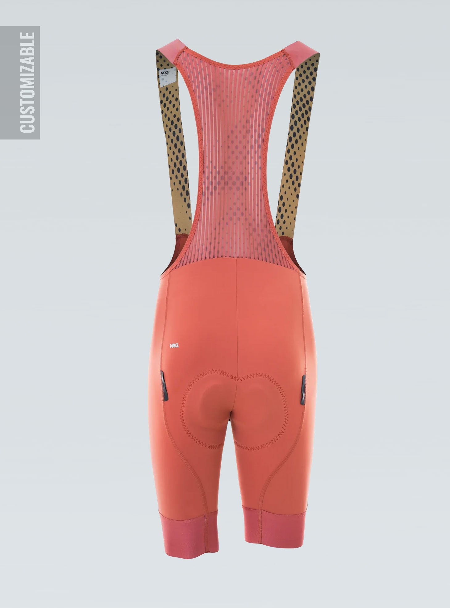 309 MFU Custom VRG Dusty Red Bib Shorts