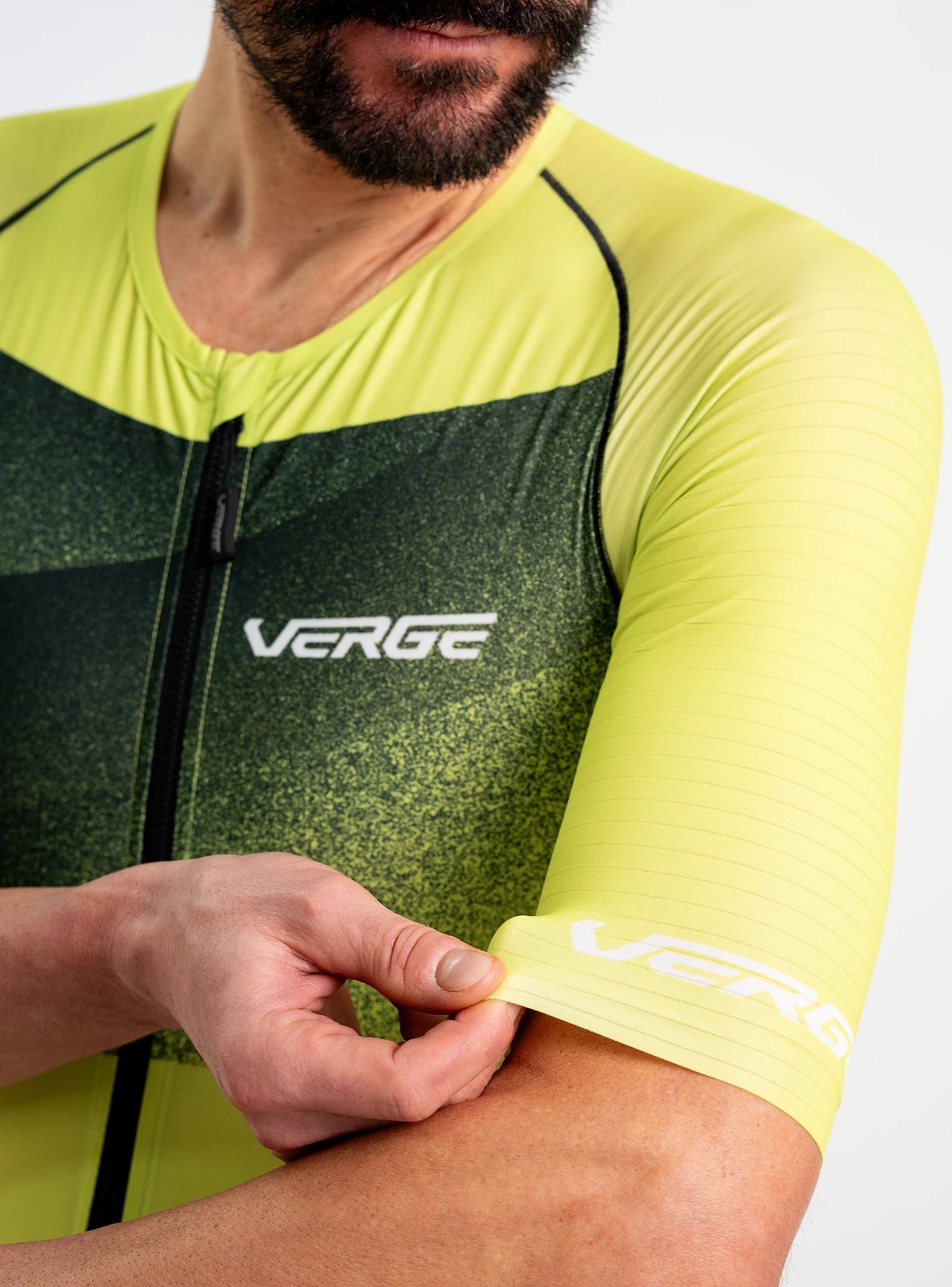 Speed 3.0 Tri Suit Short Sleeve - Front Zipper – VERGE SPORT Speed 3.0 Tri Suit Short Sleeve - Front Zipper – VERGE SPORT