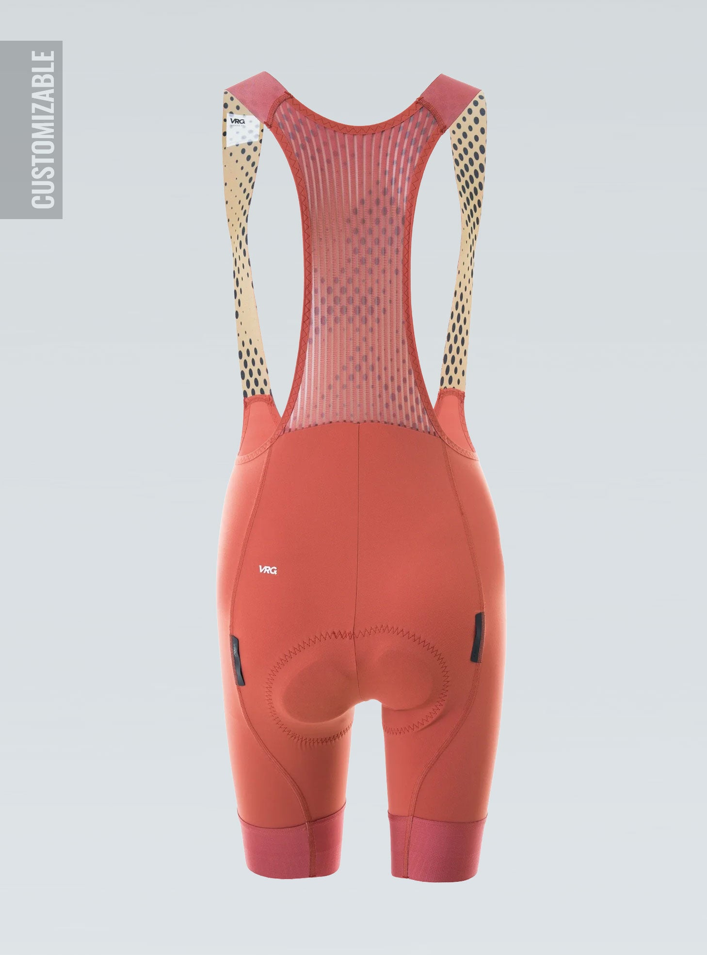 309 MFU Custom VRG Dusty Red Bib Shorts - Women